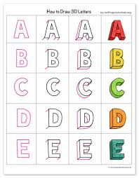 Cool 3d drawings step by step upload by luqman in still life. How To Draw 3d Letters Art Projects For Kids