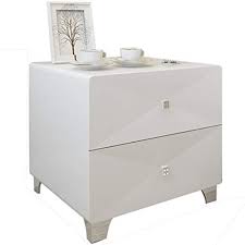 Bedside Table Gjm Shop White Painted Simple Modern Solid Wood Locker Stainless Steel Cabinet Feet Bedsid Wood Lockers Stainless Steel Cabinets Furniture Styles