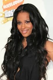 Do you want a big, bouncy mane? Ciara With Long Black Extensions And Big Barrel Curls 200 300 Malibu Hairgoddess