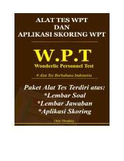 Semoga kumpulan contoh soal psikotes dan kunci jawabannya dilengkapi penjelqasannya ini bermanfaat. Alat Tes Wpt Wonderlic Personnel Test Le Pdf Paket Alat Tes Psikologi Wpt Wonderlic Personnel Test Lengkap Dengan Aplikasi Skoring Nya Tes Course Hero