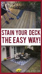If you want to stain deck yourself without having any professional experience, it's important to take your time and make a good job of it. How To Stain A Wood Deck Backyard Building A Deck Outdoor