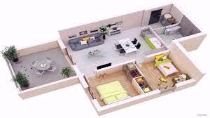 3 bedroom house plans with 2 or 2 1/2 bathrooms are the most common house plan configuration that people buy these days. Single Floor 3 Bedroom House Plans 3d Novocom Top