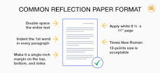 Image result for what does a course reflection paper look like