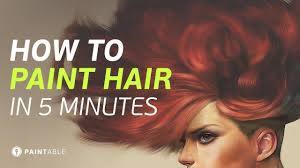 Decorative painting is best learned by taking classes with a good teacher. How To Paint Realistic Hair In Just 5 Minutes Youtube