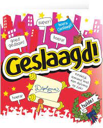 Op het moment waarop u als geslaagde de brief van de stichting radio examens ontvangt, heeft het agentschap. Postkaart Geslaagd Cartoon Kopen Carnavalsland Nl