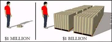 Difference between a million and a billion in budget