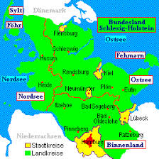 map of schleswig holstein we were stationed in flensburg allemagne danemark voyage