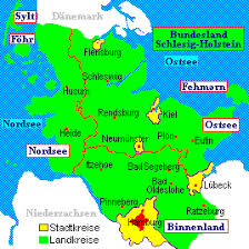 The city is also at the eastern lock of the busiest artificial waterway on the planet, the kiel canal, tying the north sea to the baltic. Map Of Schleswig Holstein We Were Stationed In Flensburg Germany Map German Map Germany Travel