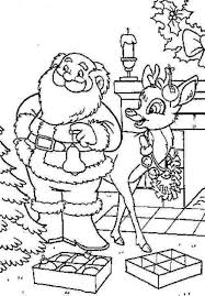 38+ santa and rudolph coloring pages for printing and coloring. Christmas Tree Decoration By Santa Claus Coloring Page Rudolph Coloring Pages Pattern Coloring Pages Coloring Books