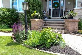 As a mom, 'free time' occurs after bedtime and even with the extended summer sun this. Landscaping Around A Lamp Post Setting For Four