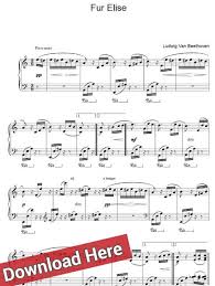 Fur elise, simplified and shortened, free easy piano sheet music in pdf format. Ludwig Van Beethoven Fur Elise Piano Notes Sheet Music Chords