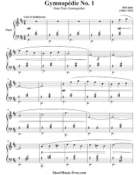 Über 7 millionen englischsprachige bücher. Gymnopedie No1 Sheet Music Erik Satie Sheetmusic Free Com
