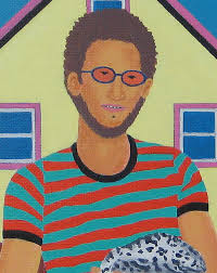 Man With Lizard by Leroy Burt