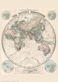 Map is printed directly on matte polypropylene stock and mounted on a clear pvc banner hanger (top) with clear pvc write your own review. Stanford S Eastern Hemisphere Map 1877 A2 Wall Map Paper Stanfords