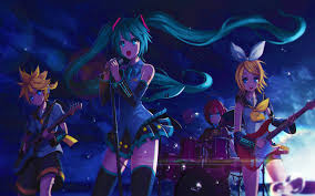 Hatsune Miku Len Kagamine Rin Kagamine Teto Kasane Hatsune Miku Concert Fanart 2880x1800 Wallpaper Teahub Io