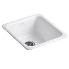 kohler dual mount cast iron 17 in