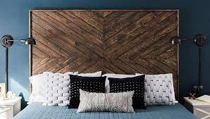 15 Diy Wood Headboards That Even The Beginner Can Build 15 Beginner Build Beginner B In 2020 Rustic Wooden Headboard Diy Wood Headboard Diy Headboard Wooden