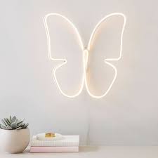 Download 3d Butterfly Micro Led Wall Light Pottery Barn Teen