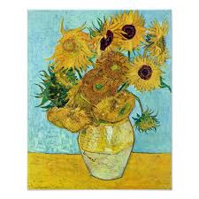 Vincent willem van gogh (dutch: Vase With Twelve Sunflowers By Vincent Van Gogh Poster Zazzle Com Van Gogh Sunflowers Vase With Twelve Sunflowers Vincent Van Gogh