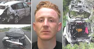 Dangerous driver shoved family car off motorway in terrifying road smash
