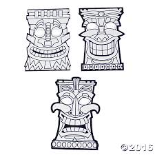 Download Or Print This Amazing Coloring Page Tiki Mask Coloring Pages Tiki Mask Tiki Faces Tiki Art
