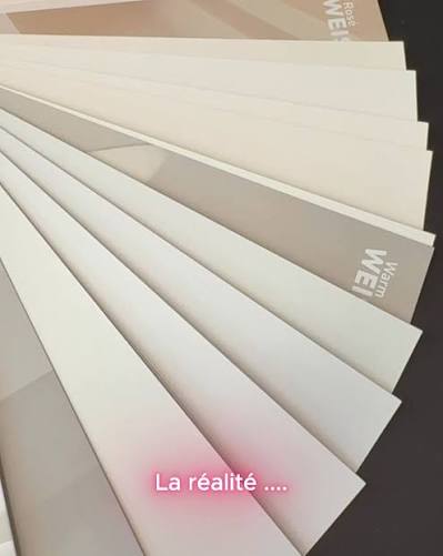 Échantillons de peinture blanche — blanc pur, blanc cassé, ivoire, perle pour choisir le bon blanc