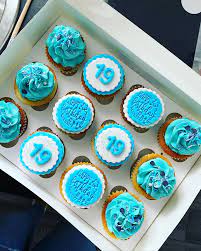 12 blue first birthday cupcakes. Cakesbyem Bright Blue Birthday Cupcakes Vanilla Facebook