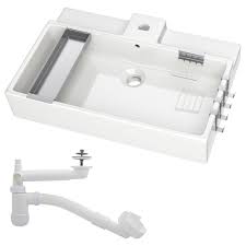Lillangen Vasque Blanc 61x41x13 Cm Ikea Sinks Sink Small Space Bathroom