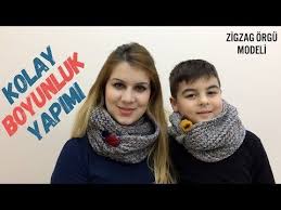 Zikzak Orgulu Bay Bayan Boyunluk Yapimi Nazarca Com Zikzak Orgu Orgu Modelleri