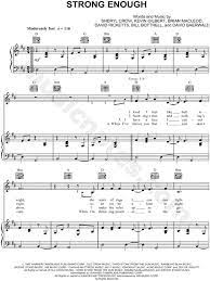 Sheryl Crow Strong Enough Sheet Music In D Major Transposable Download Print Sheet Music Sheryl Crow Guitar Kids