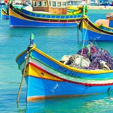 Marsaxlokk Malta Peinture Bateau Bateaux Barque