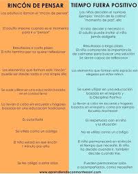Diferencias Entre Rincon De Pensar Y El Tiempo Fuera Positivo Aprendiendo Con Montessori Ser Positivo Positivo Disciplina Positiva
