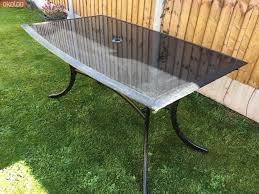 Viceroy black side table viceroy black side table. Garden Outdoor And Diy Outdoor Garden Table Black Glass 4ft 10 X 3ft East Of England Cambridgeshire Okoloo