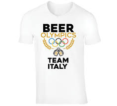 Bear drinks beer 3 years ago. Beer Olympics Team Italy Country World Funny Drinking T Shirt
