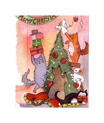 My top picks for boxed cat christmas cards updated for 2020. Cat Christmas Greeting Card Cat Christmas Card Funny Etsy In 2021 Cat Christmas Cards Funny Cat Christmas Cards Christmas Cats