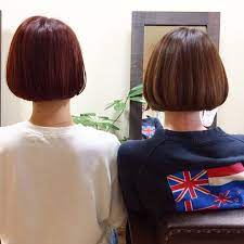 きのこヘア 並んだらきのこ 毒キノコ ボブ可愛いです aihair きのこ きのこヘア ボブ bob 並行ボブ 前下がりボブ 富山 高岡市 美容室 hairstudioai ボブ 可愛い ボブ 前下がりボブ