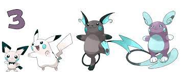 The latest max raid battle event in pokémon sword and shield features pichu, pikachu, raichu. Shiny Pichu Pikachu Raichu And Alolan Raichu Redesigns Pokemon Amino