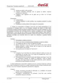 The corporate culture of coca cola. Proiect Coca Cola 157193 Graduo