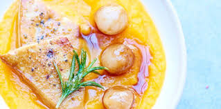 Purree De Patate Douce Et Foie Gras Poele Recettes Recette Alimentation Recette Foie Gras