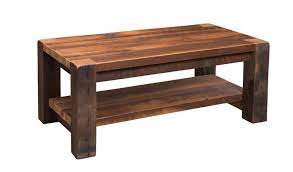 Reclaimed wood round coffee table vintage industrial furniture living room lounge home solid wooden teak rustic side end table retro style. Reclaimed Timber Ridge Coffee Table From Dutchcrafters Amish Furniture