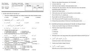 Contoh Soal Ulangan Harian Mata Pelajaran Pendidikan Agama Islam Kelas V Sd Format Microsoft Word Idn Paperplane