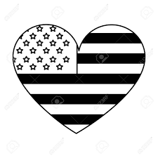 Maybe you would like to learn more about one of these? American Flag Shaped Heart Patriotic Vector Illustration Black Royalty Free Cliparts Vectors And Stock Illustration Image 98746535