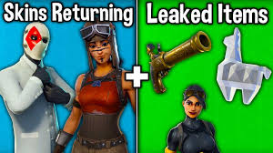 Leaked item shop/dates of leaked skins releasing! Renegade Raider Wildcard Returning New Leaked Skins More Fortnite Battle Royale Youtube