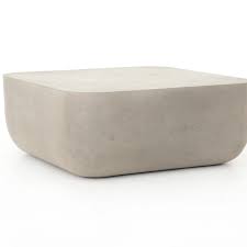 Ivan Square Coffee Table In 2020 Concrete Coffee Table Cool Coffee Tables Coffee Table Design