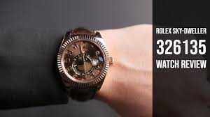 Rolex Sky Dweller 326135 Rose Gold Watch Review Bob S Watches Youtube