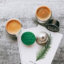 Combination espresso and coffee makers. I Cafilas Stainless Steel Refillable Dolce Gusto Coffee Capsules Crema Reusable Coffee Pods For Nescafe Dolce Gusto With 1 Tamper 7store