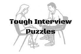 Here is a list of 10 puzzles which have been asked on a google interview. Tough Interview Puzzles With Great Answers