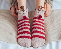 Each year, children would simply hang long socks. 20 Best Fuzzy Christmas Socks Cute Holiday Slipper Socks