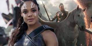 Tessa thompson's response almost makes up for her absence. Valkyrie Her Endgame Horse Return In New Thor 4 Set Photos