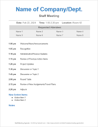 10 free meeting agenda templates word and google docs